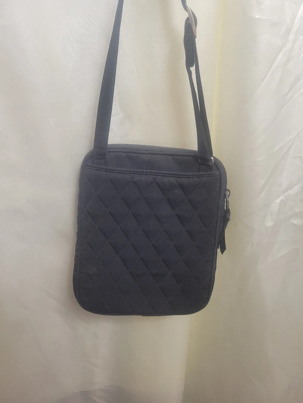 Vera Bradley Black Quilted Messenger Crossbody